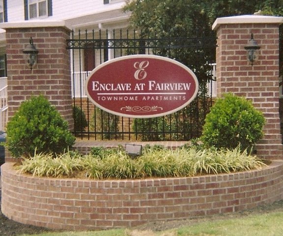 brick column entrance