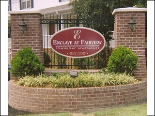 brick column entrance