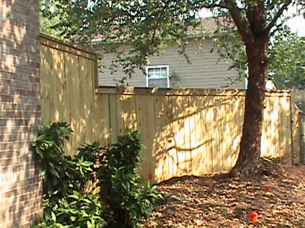 8 Foot with Step Down to 6 Foot Charleston Fence