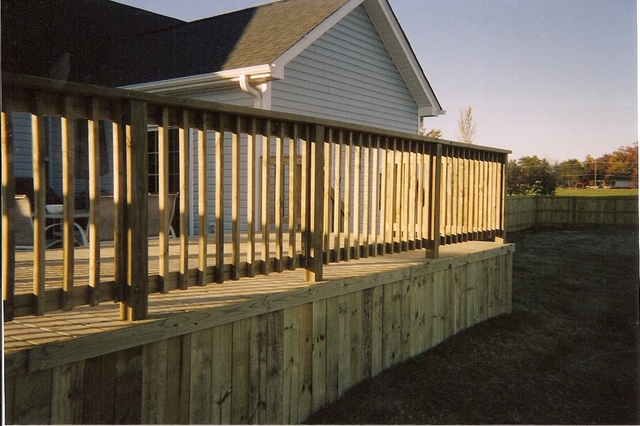 wooden handrail